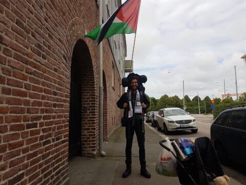 Swedish activist continues his #WalkToPalestine